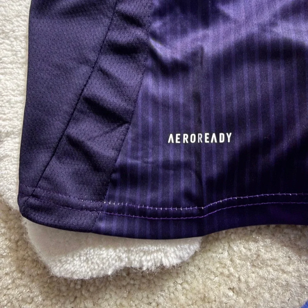 Adidas LA Galaxy 2024 Away Jersey Purple Blue Mens Size M Slim Fit Soccer Shirt